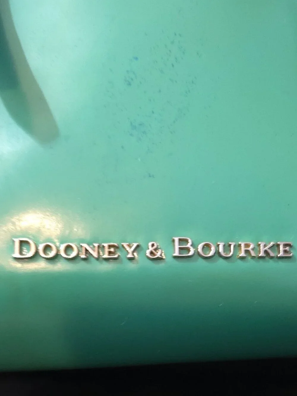 Dooney & Bourke Janine Ocean Teal Patent Leather Satchel